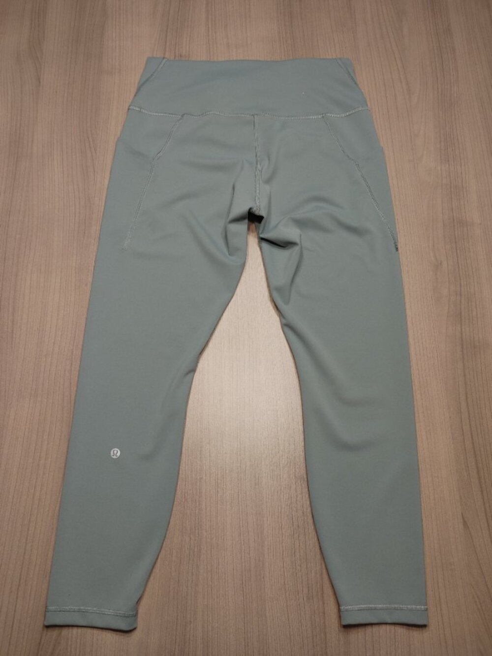 Womens Lululemon Wunder Train High-Rise Crop with Pockets 25"Misty Glade Size 12 - Picture 2 of 3